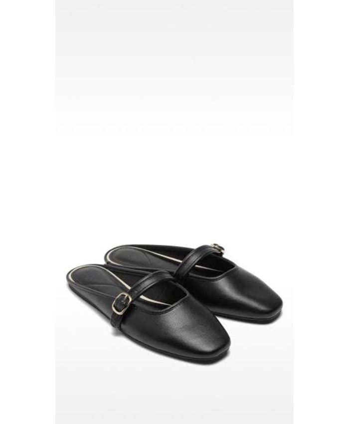 Ballet flats slingback with strap and buckle