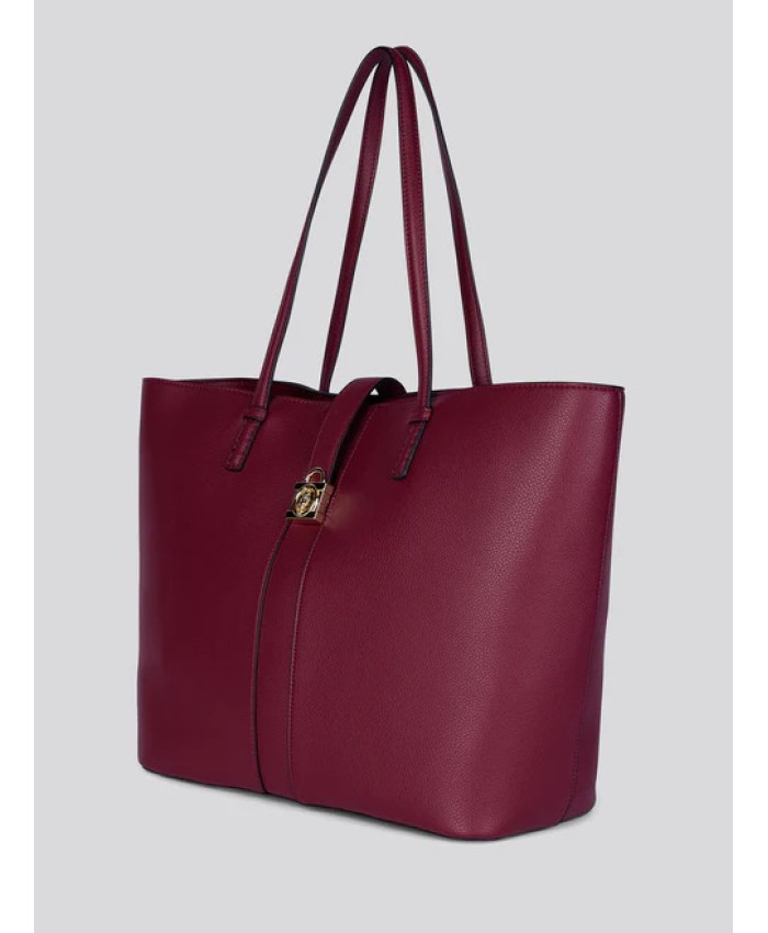 Women's Winterberry Shopping Bag in Burgundy