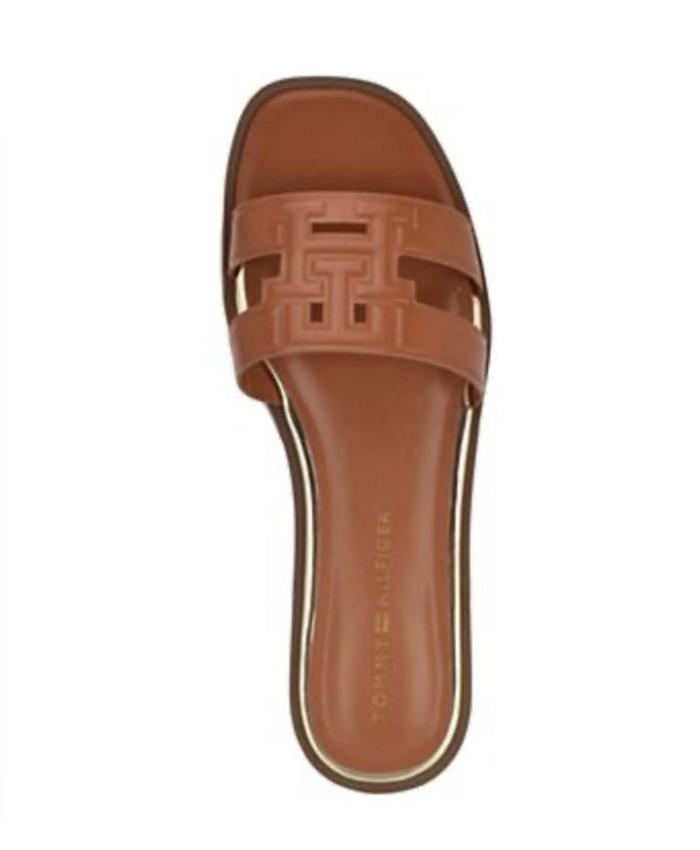 TOMMY HILFIGER BROWN WOMAN SLIDE