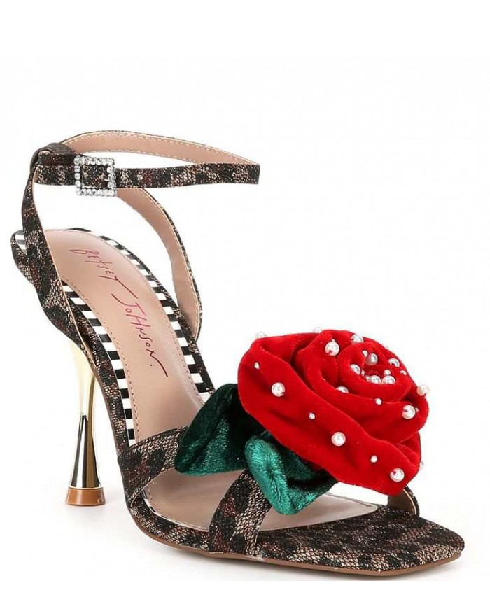 Betsey Johnson Carlos Rose Leopard Print