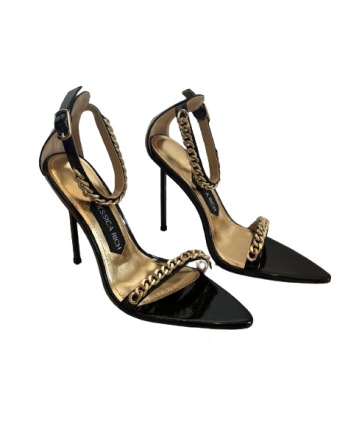Jessica Rich Blac Patent Leather