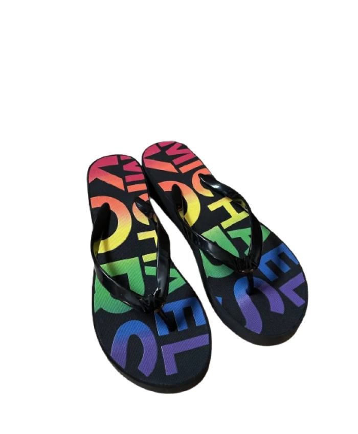 Michael kors rainbow flipflops